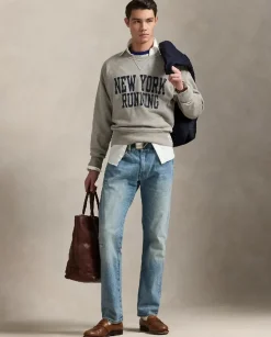 Szara bluza z nadrukiem Vintage Fit