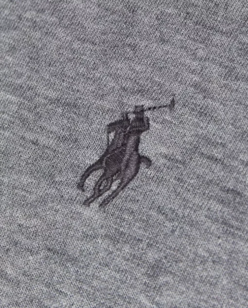 Szara bluzka z suwakiem i logo