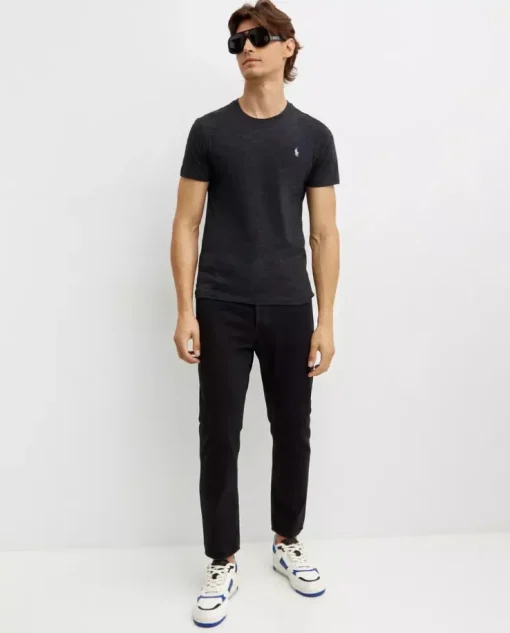 Szara koszulka Custom Slim Fit