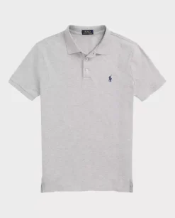 Szara koszulka polo Custom Slim Fit