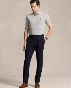 Szara koszulka polo Custom Slim Fit