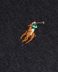 Szara koszulka polo Custom Slim Fit