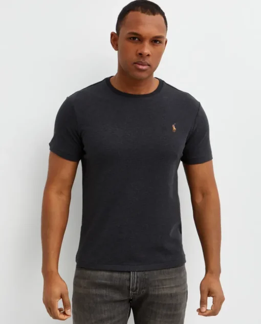 Szara koszulka Slim Fit