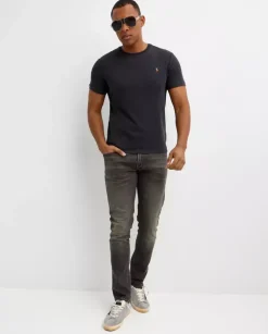Szara koszulka Slim Fit