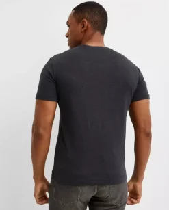 Szara koszulka Slim Fit