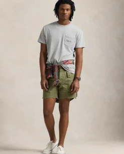 Szara koszulka z logo Custom Slim Fit