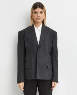 Szara marynarka oversize