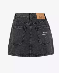 Szara spódnica jeansowa mini