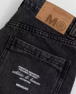 Szara spódnica jeansowa mini