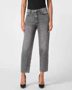Szare jeansy Mom Fit
