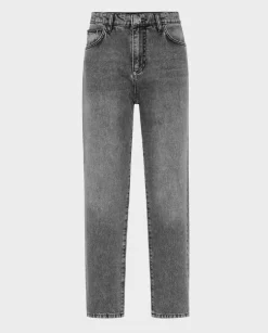 Szare jeansy Mom Fit