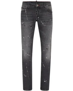 Szare jeansy Super Fit