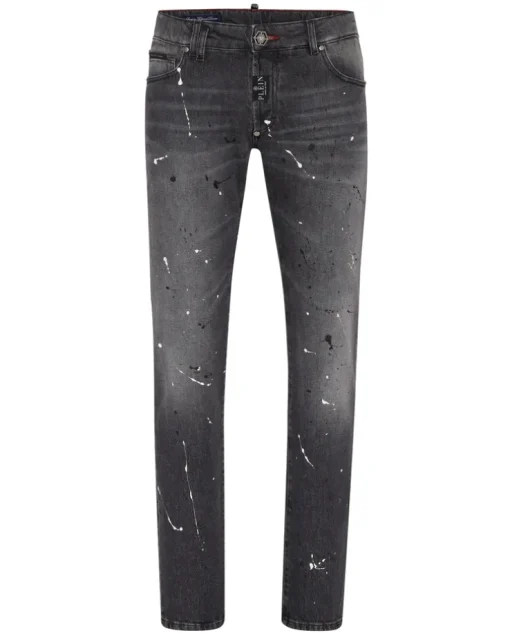 Szare jeansy Super Fit