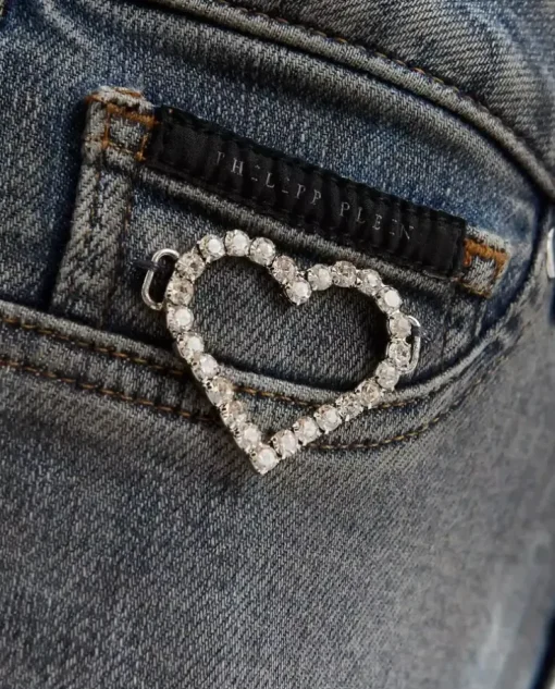 Szare jegginsy Heart