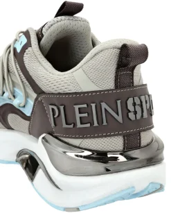 Szare sneakersy na wysokiej podeszwie