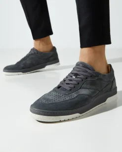 Szare zamszowe sneakersy Ace