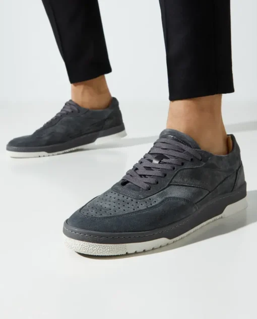 Szare zamszowe sneakersy Ace