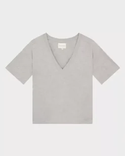 Szary bawełniany t-shirt