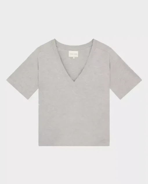 Szary bawełniany t-shirt