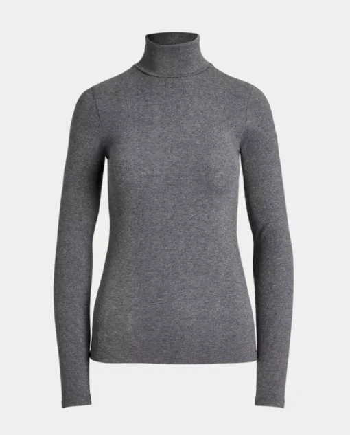Szary golf Slim Fit z logo