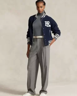 Szary golf Slim Fit z logo