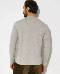 Szary longsleeve z logo
