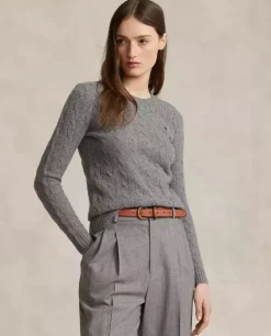 Szary sweter Slim Fit z logo
