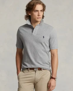 Szary t-shirt polo Classic Fit