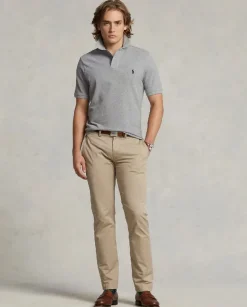 Szary t-shirt polo Classic Fit