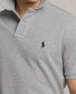 Szary t-shirt polo Classic Fit