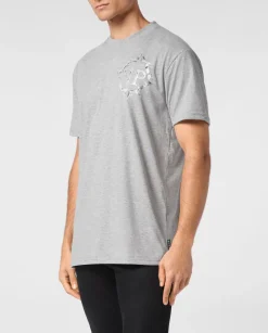Szary T-shirt z logo