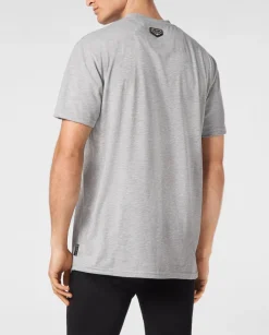 Szary T-shirt z logo