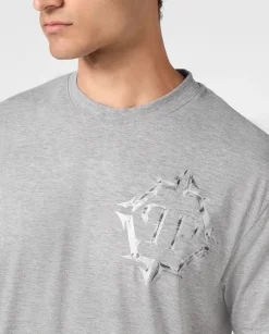 Szary T-shirt z logo