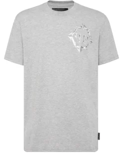 Szary T-shirt z logo