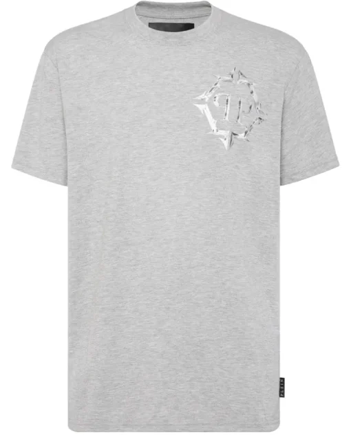 Szary T-shirt z logo