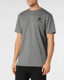 Szary t-shirt z logo