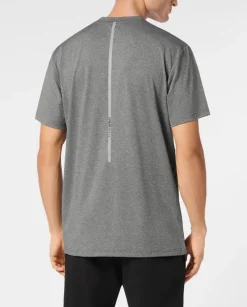 Szary t-shirt z logo