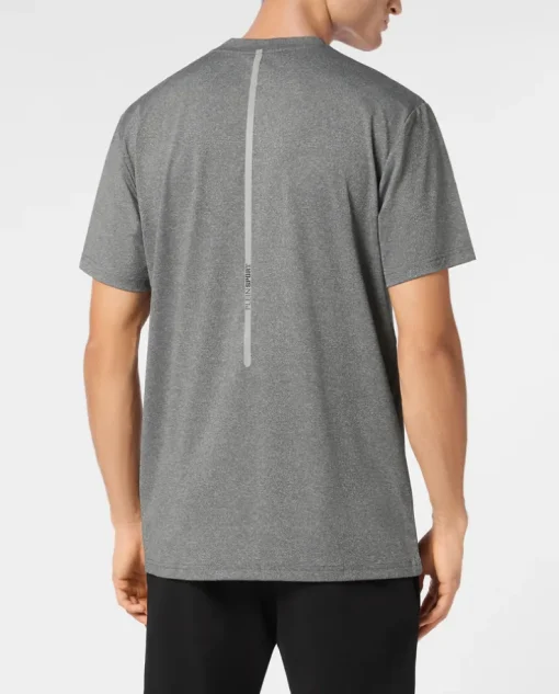 Szary t-shirt z logo