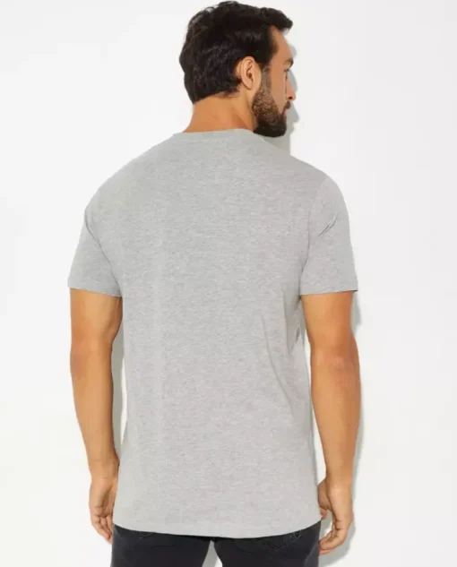 Szary t-shirt z logo