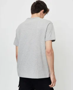 Szary t-shirt z logo Regular Fit