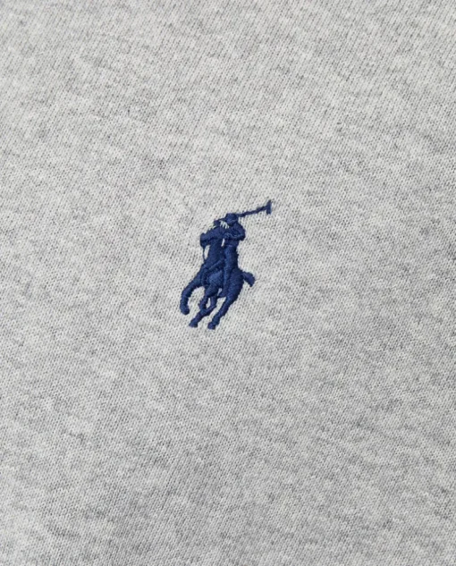 Szary t-shirt z logo Regular Fit