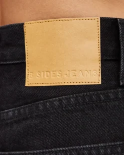 Szerokie czarne jeansy Elissa
