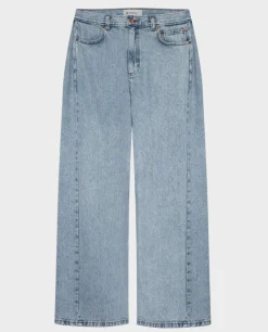 Szerokie niebieskie jeansy Boyish