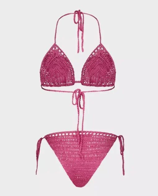Szydełkowy komplet bikini Flora Fuchsia