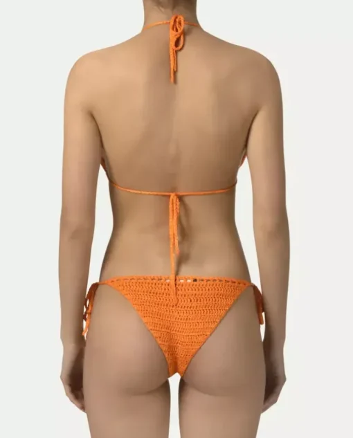 Szydełkowy komplet bikini Flora Orange