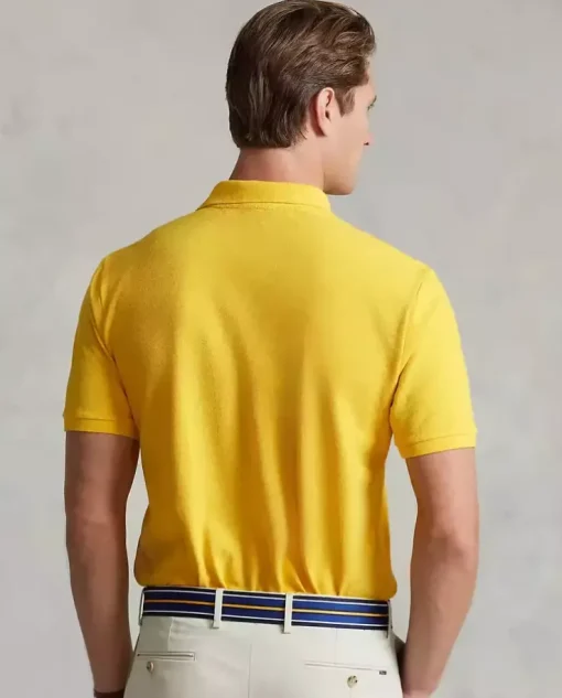 Żółta koszulka Custom Slim Fit