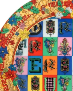 Talerz z porcelany Christmas Holiday Alphabet