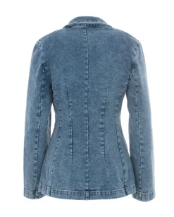 Taliowana marynarka z denimu
