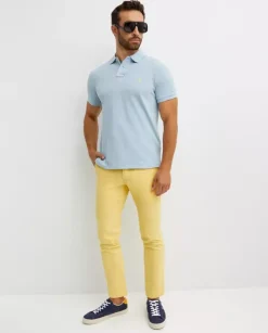 Żółte spodnie chino Slim Fit