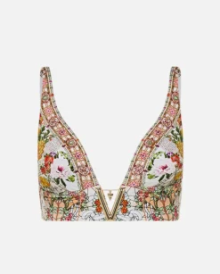 Top od bikini w kwiaty